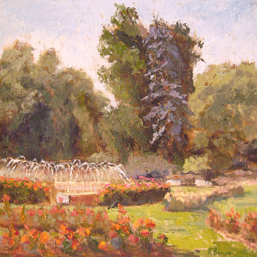 Hopes and Smiles at Park of Roses Painting by Robie Benve
