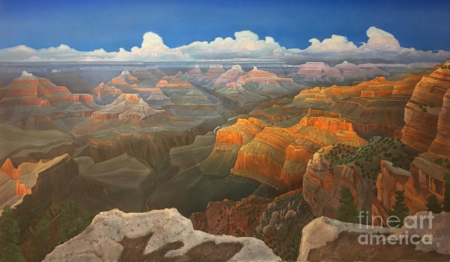 Arizona Painting - Hopi Point Vista II by Jerry Bokowski Arizona Painting - Hopi Point Vista II by Jerry Bokowski