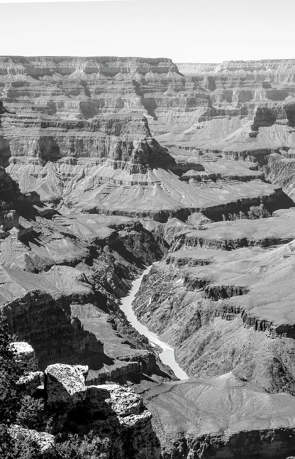 Grand Canyon National Park Photograph - Hopi Vista BW by Norman Johnson
