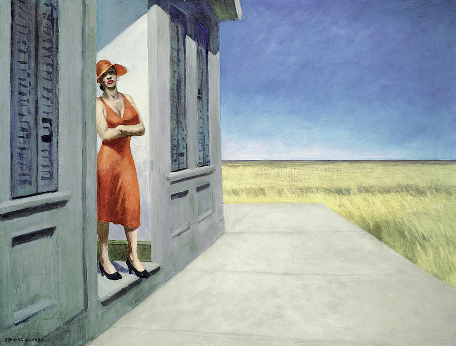 Hopper-carolina Morning Mixed Media by Portfolio Arts Group Hopper-carolina Morning Mixed Media by Portfolio Arts Group