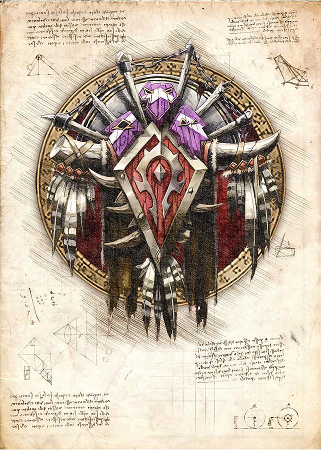 world of warcraft horde crest