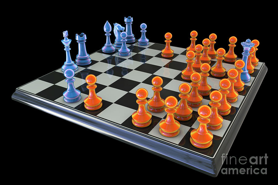 Chess Pawns by Kateryna Kon/science Photo Library