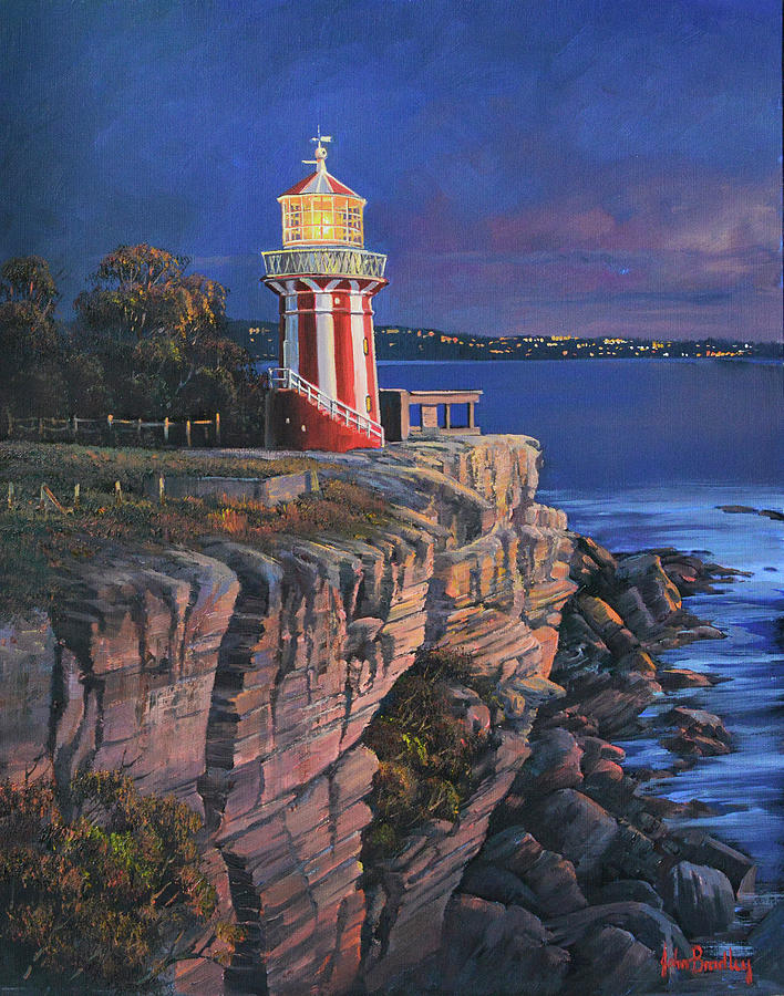 Lighthouse Painting - Hornby Light by John Bradley