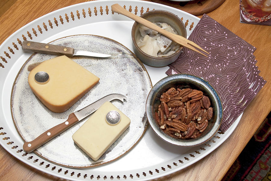 Hors Doeuvres Of Cheese, Nuts And Photograph by Steve Skjold