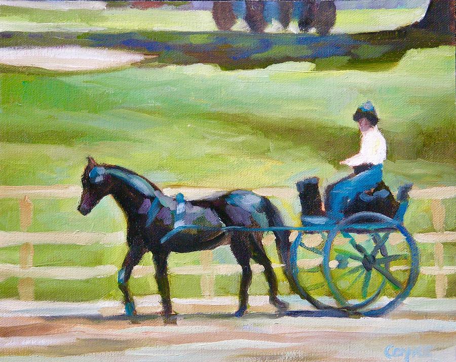 Horse and Buggy Ride Painting by Brian Coyne - Fine Art America