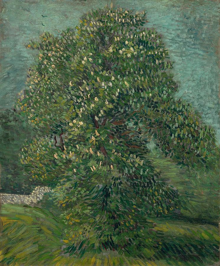 Horse Chestnut Tree in Blossom. Painting by Vincent van Gogh -1853-1890-