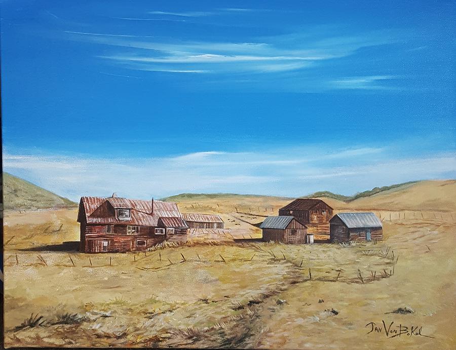 Horse Fly Ranch Painting by Jan VonBokel