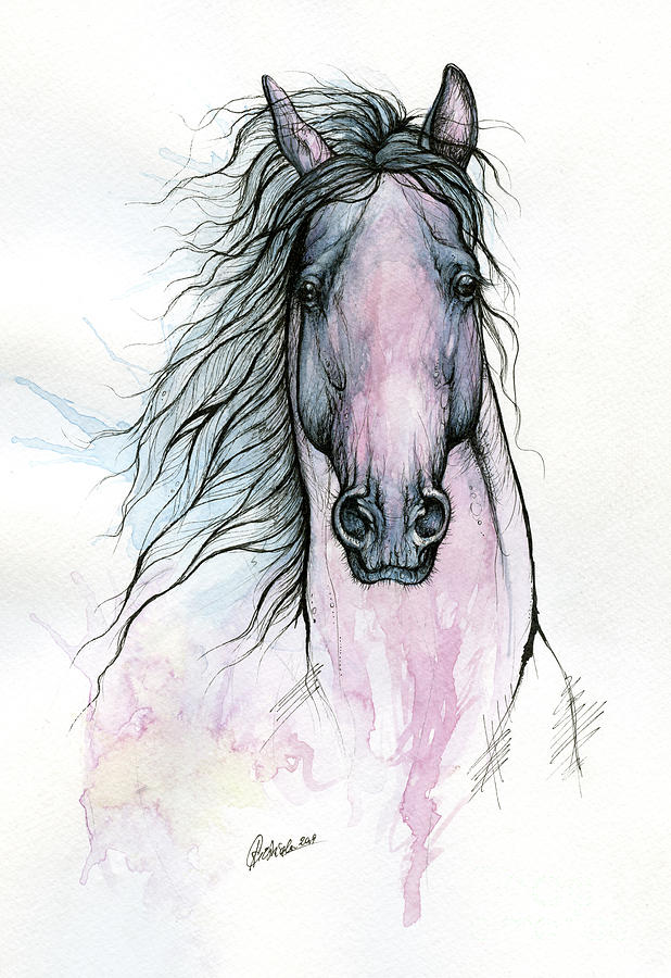 Horse ink art 2019 10 19 by Angel Ciesniarska Horse ink art 2019 10 19 by Angel Ciesniarska