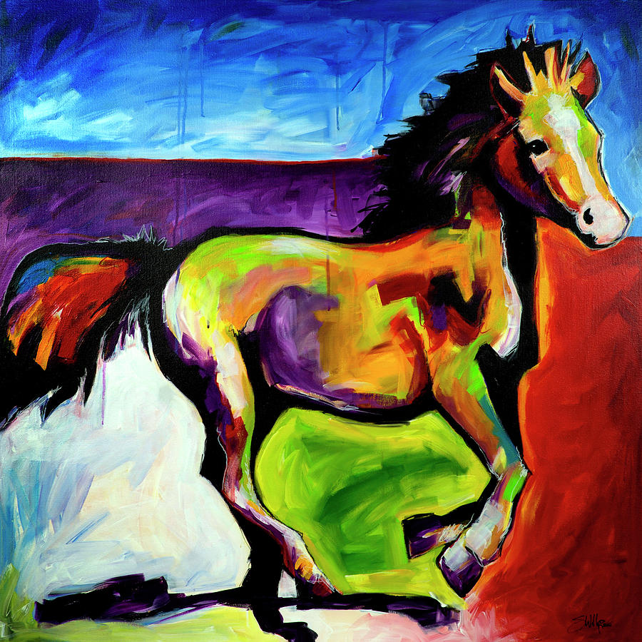 Abstract Painting - Horse of a Different Color by Steve Willgren