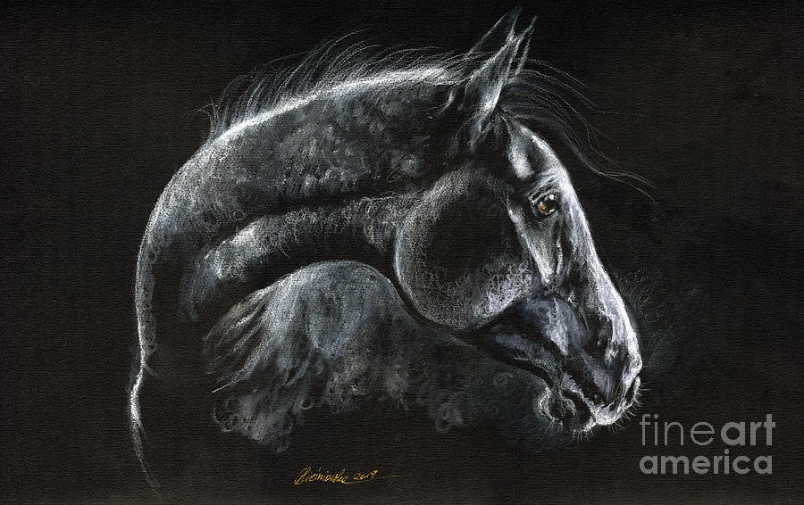 Horse portrait 2019 03 31a by Angel Ciesniarska Horse portrait 2019 03 31a by Angel Ciesniarska