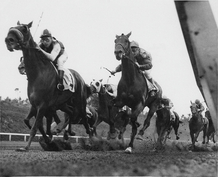 Horse Race Photograph by American Stock Archive