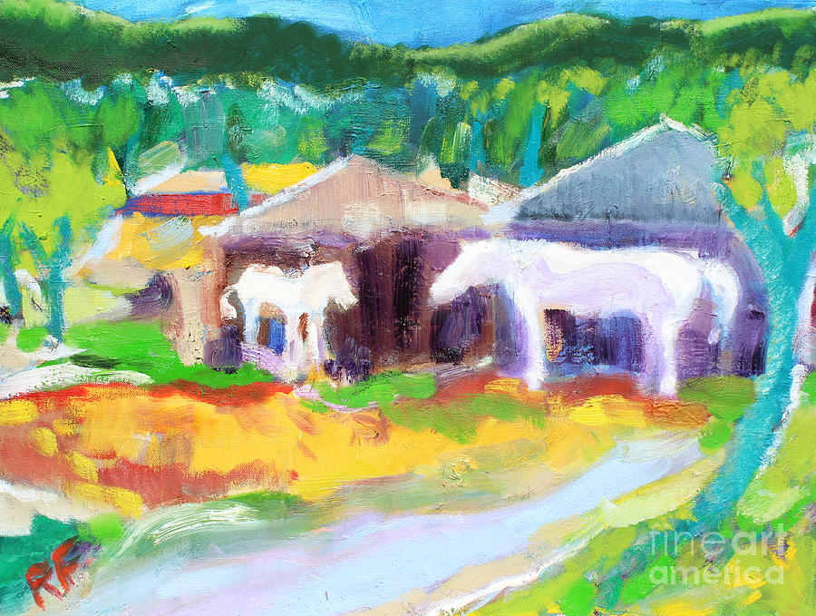 Horse Shed, Novato Painting by Richard Fox