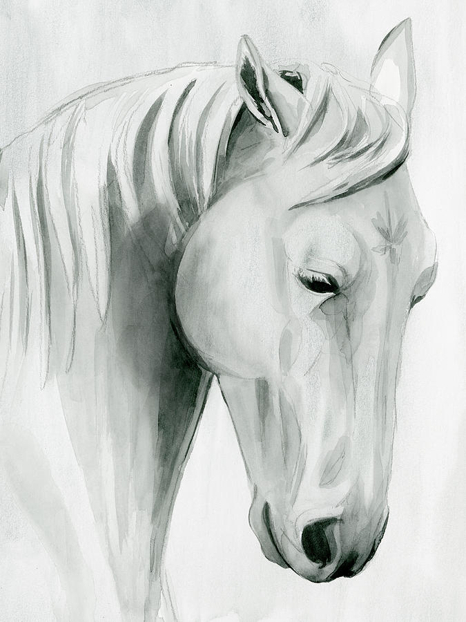 Horse Whisper II Painting by Grace Popp