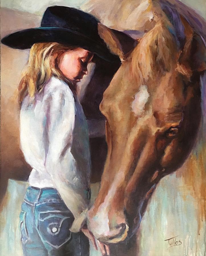 Horse Whisperer Painting by Pam Tullos