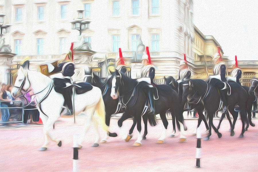 Horses at Buckingham Palace Photograph by Deborah Penland