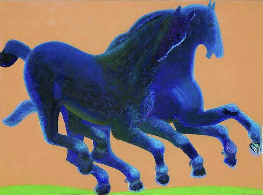 San Francisco Painting -  Horses by Sergey Konstantinov