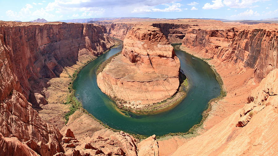 Horseshoe Bend On Colorado River In Photograph by By Edward Neyburg