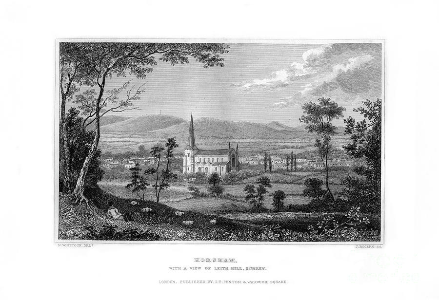 Horsham, West Sussex, England Drawing by Print Collector