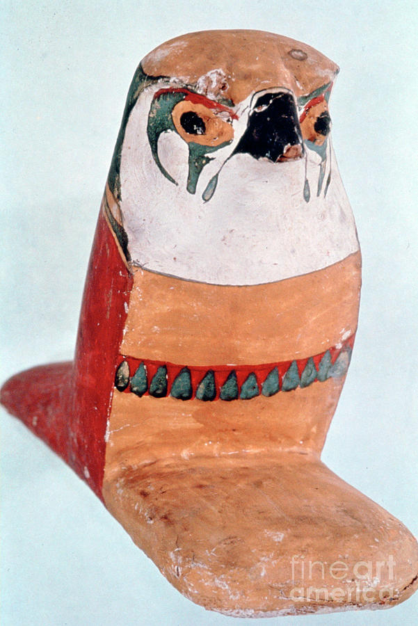Horus Falcon From Thebes, Egypt Drawing by Print Collector