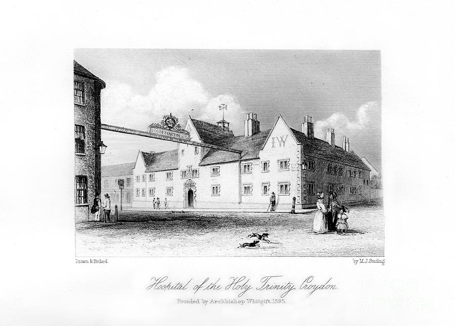 Hospital Of The Holy Trinity, Croydon Drawing by Print Collector