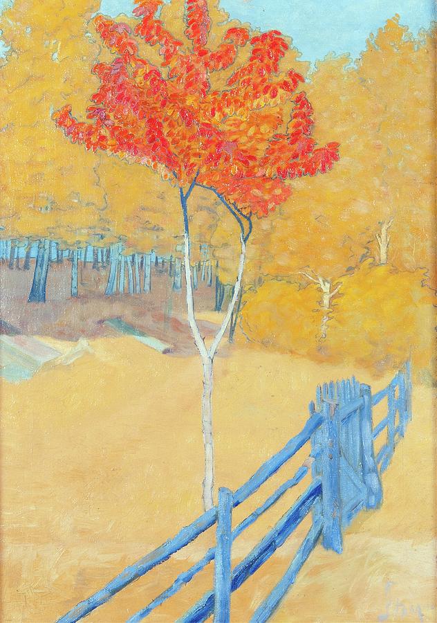 Hostlandskap Painting by John Sten