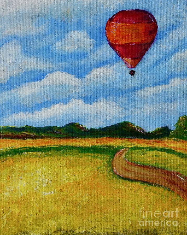 Hot Air Balloon Painting by Jacqueline Athmann
