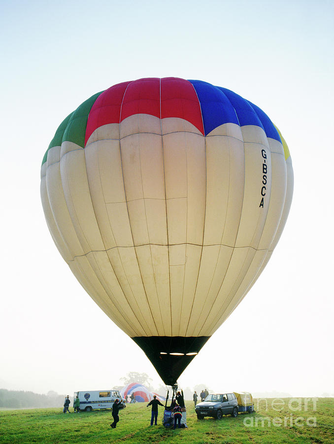 Hot Air Balloon Launch Photograph by Steve Allen/science Photo Library