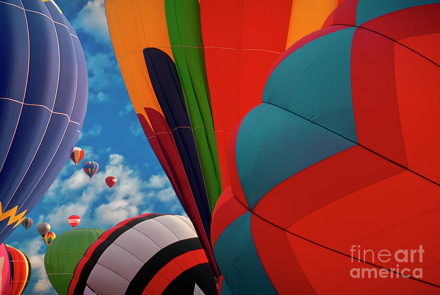 Hot Air Balloons Up Up Away Photograph by David Zanzinger