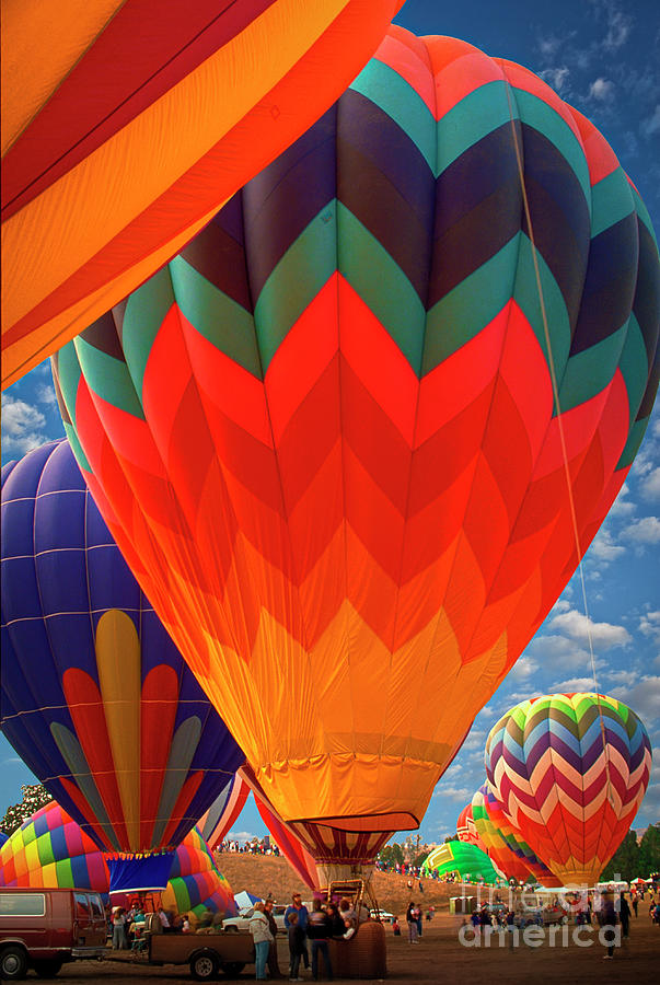 Hot Air Balloons Vertical Photograph by David Zanzinger