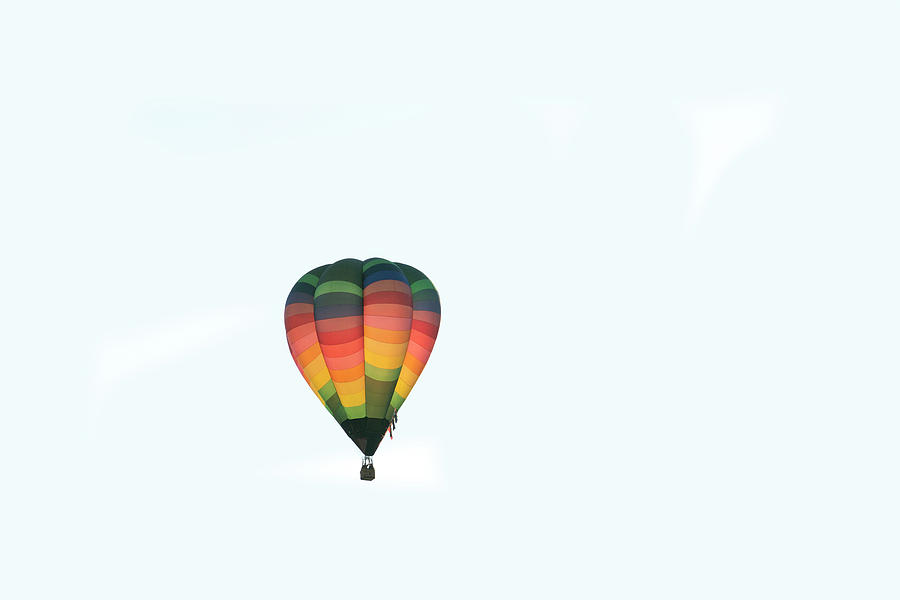 Hot Air Balloons Morgantown whiteout Photograph by Dan Friend
