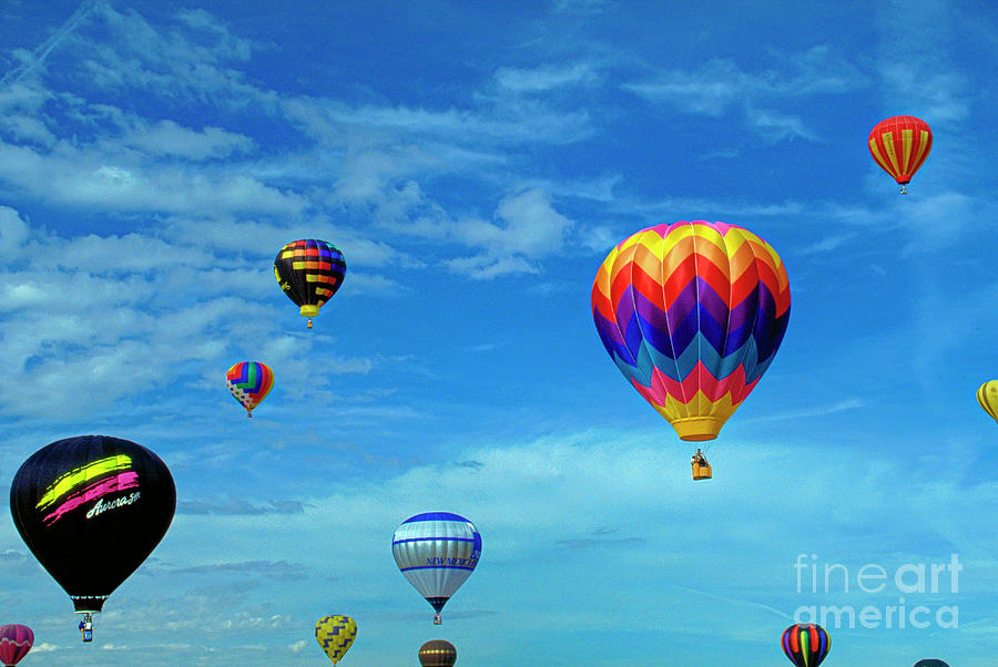 Hot Air Balloons No Steering Wheel Photograph