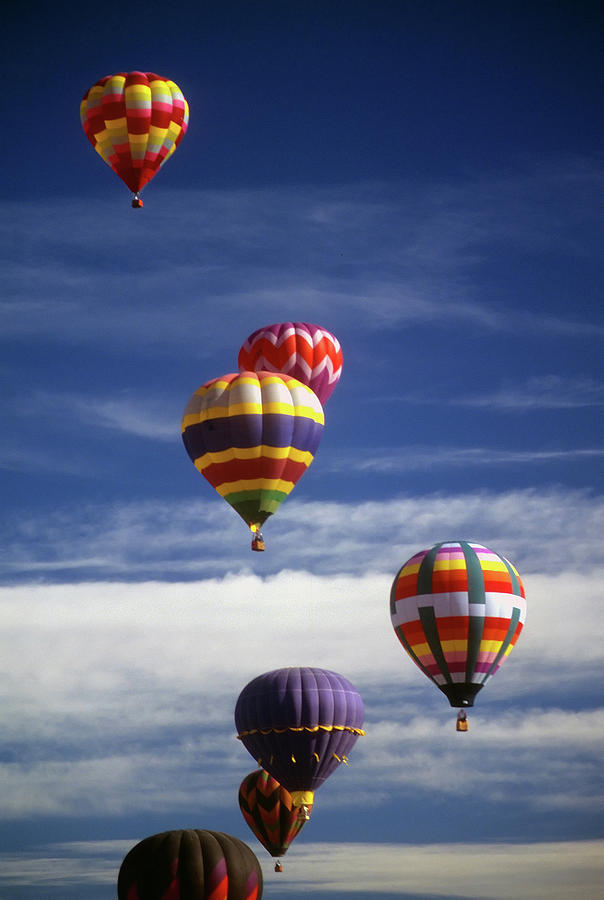 Hot air balloons  Photograph by Steve Estvanik