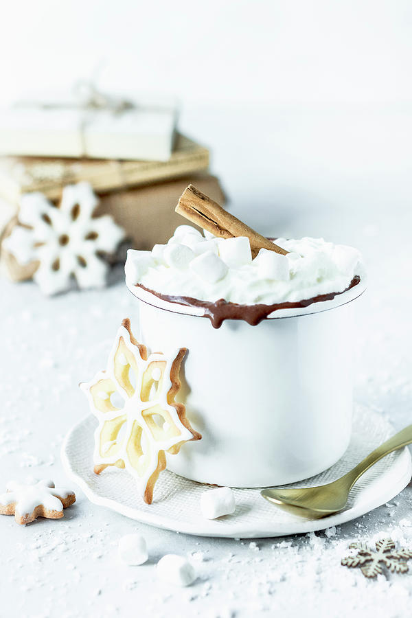 Hot Chocolate And Sugar Cookie Photograph by Olimpia Davies