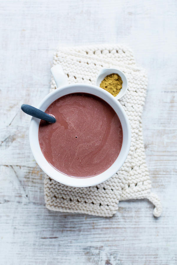 Hot Chocolate With Almond Milk And Spices Photograph by Claudia Timmann