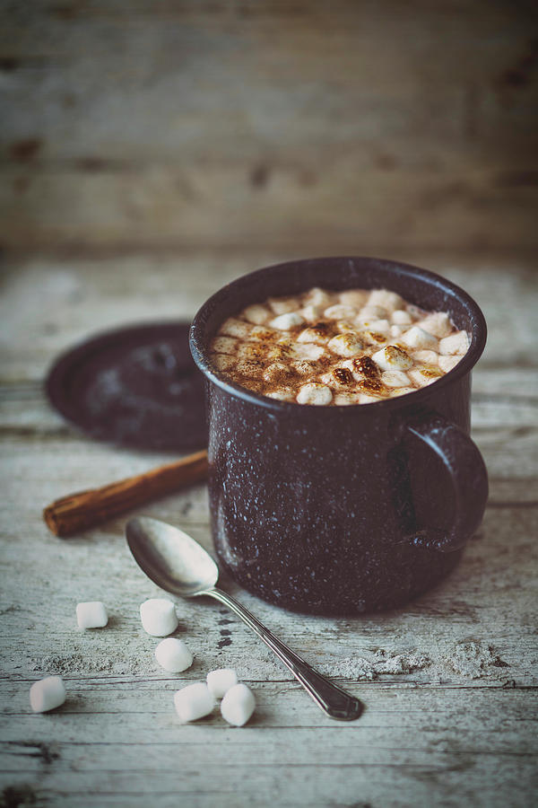 Hot Chocolate With Marshmallows Photograph by Jan Wischnewski