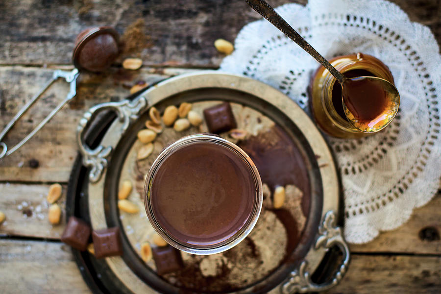 Hot Chocolate With Peanut Caramel Photograph by Lana Konat