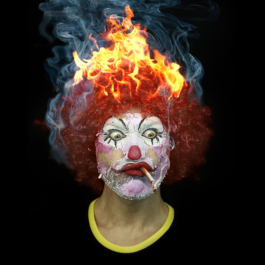 Portrait Photograph - Hot Clown by Ddiarte