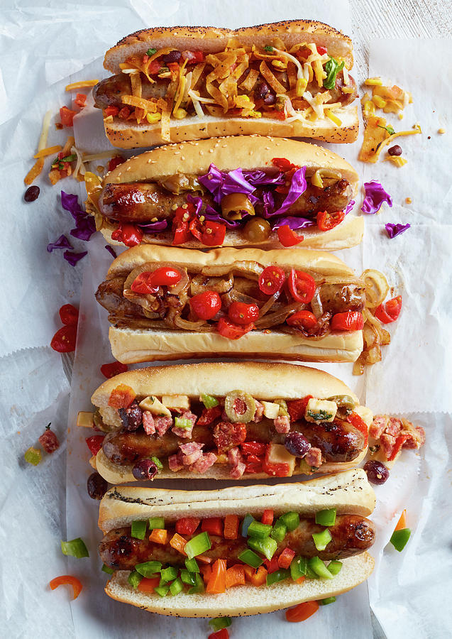 Hot Dog Varieties Photograph by Brenda Spaude - Fine Art America