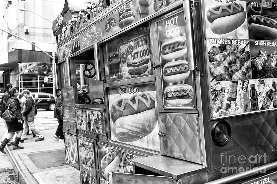Hot Dogs on the Corner New York City Photograph by John Rizzuto