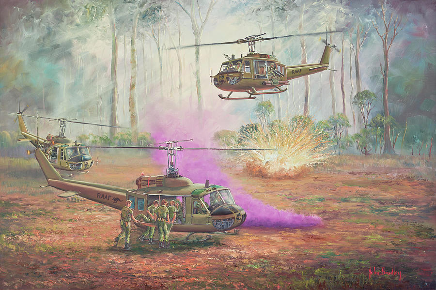Helicopter Painting - Hot Extraction 11 by John Bradley