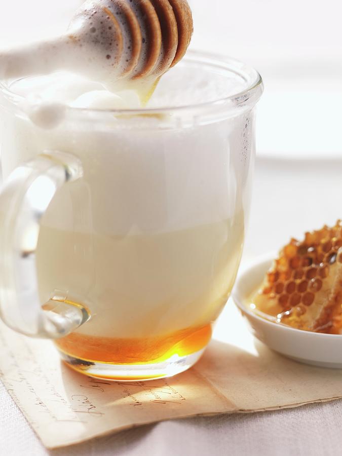 Hot Milk With Honey Photograph by Eising Studio - Food Photo & Video