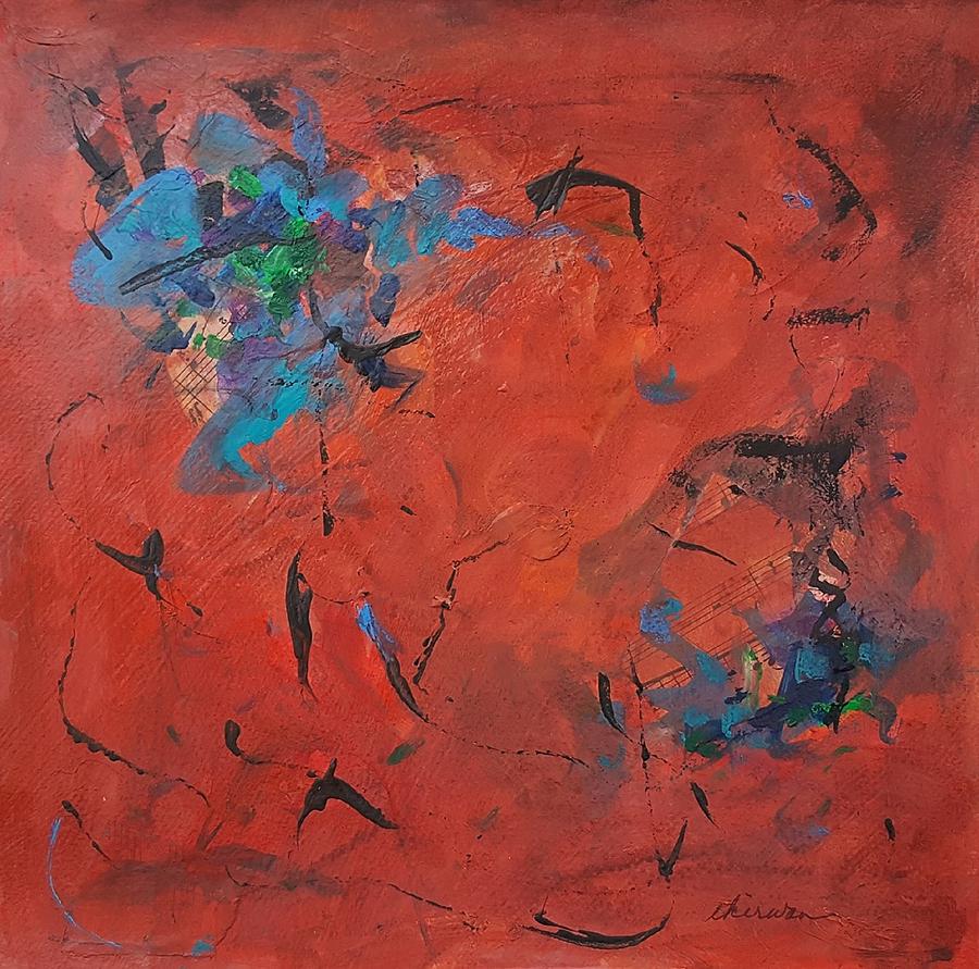 Abstract Mixed Media - Hot Notes by Ellen Kirwan Abstract Mixed Media - Hot Notes by Ellen Kirwan