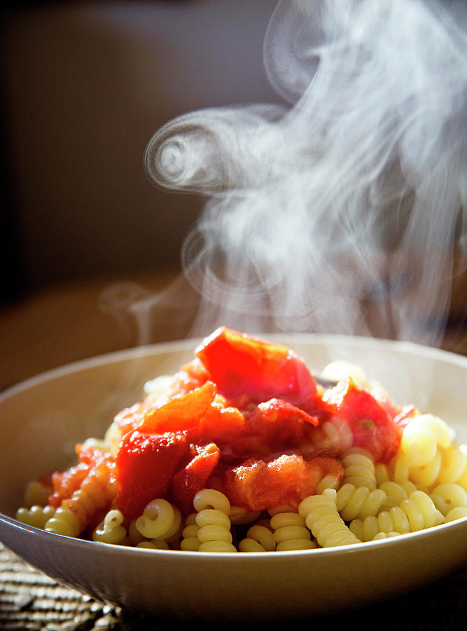 Hot Pasta With Tomato Chucks Digital Art by Sandra Raccanello
