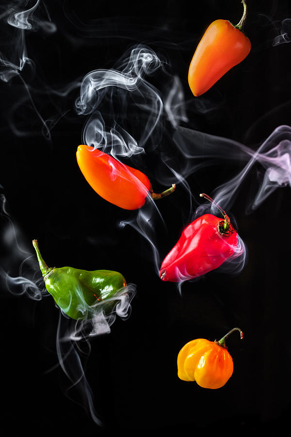 Hot Peppers Photograph by Nino Kankava