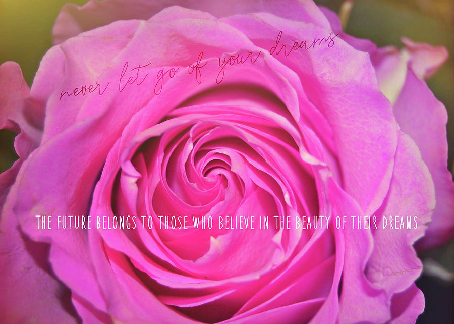 HOT PINK quote Photograph by JAMART Photography