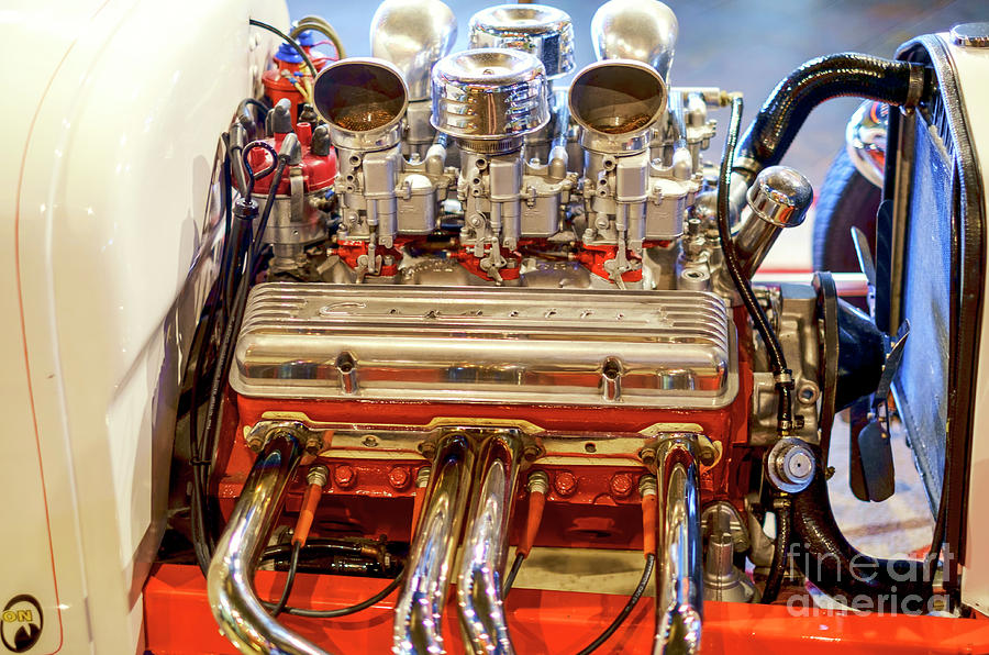 Hot Rod Engine in Punta Cana Photograph by John Rizzuto