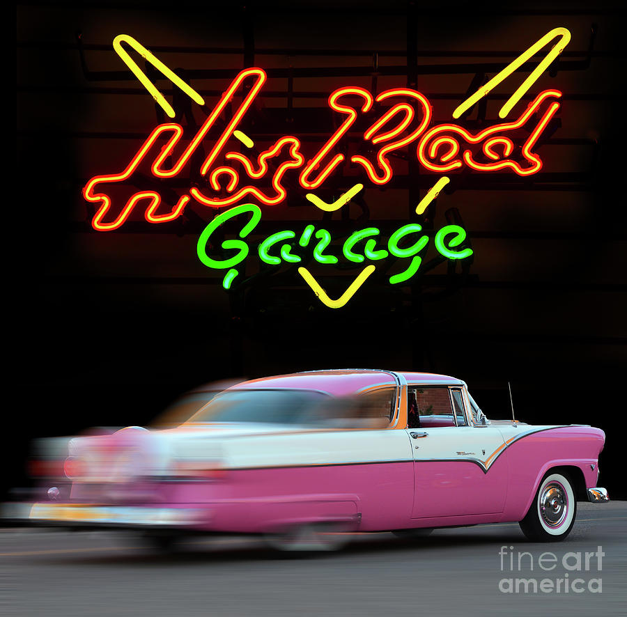 Hot Rod Garage Photograph by Bob Christopher