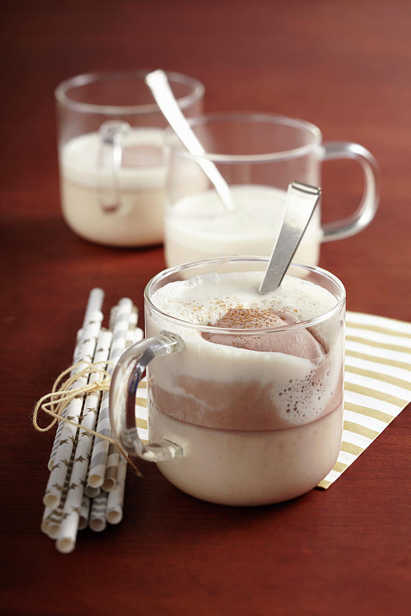 Hot White Chocolate With Cocoa Cream And Gingerbread Spices Photograph by Teubner Foodfoto