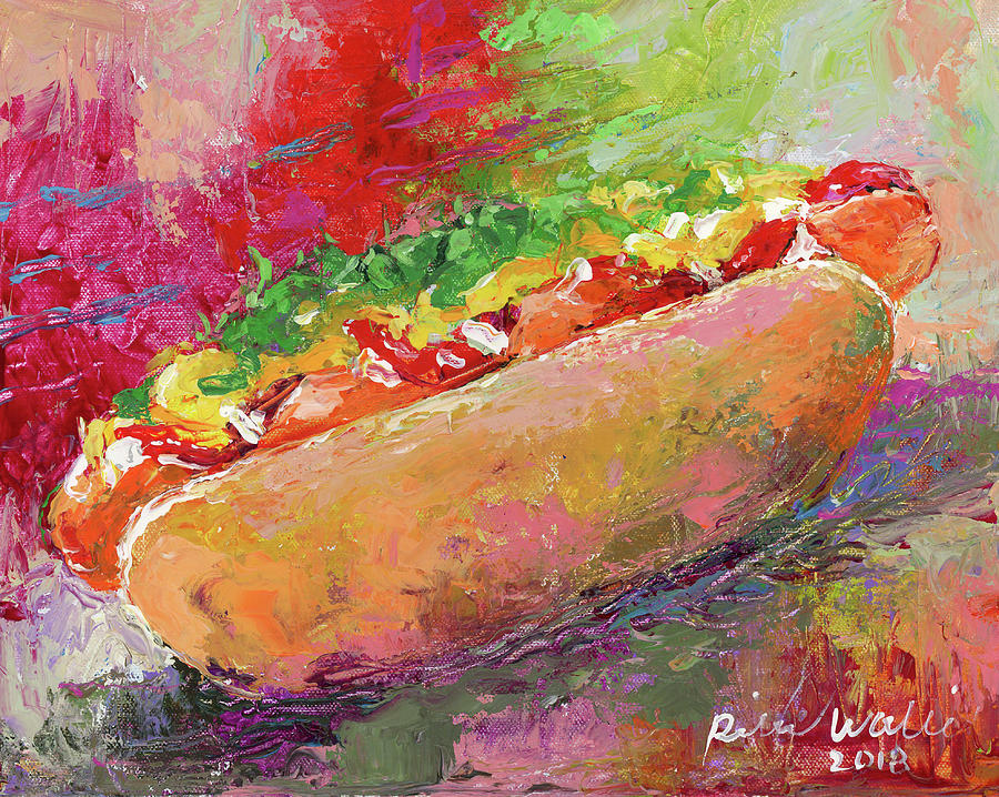 Summer Painting - Hotdog by Richard Wallich