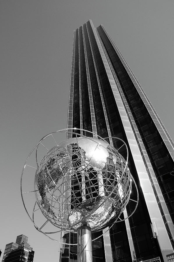 Hotel & Globe, Columbus Circle, Nyc Digital Art by Heeb Photos